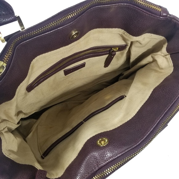 The Limited Oxblood Double Zip Tote - Picture 4 of 4